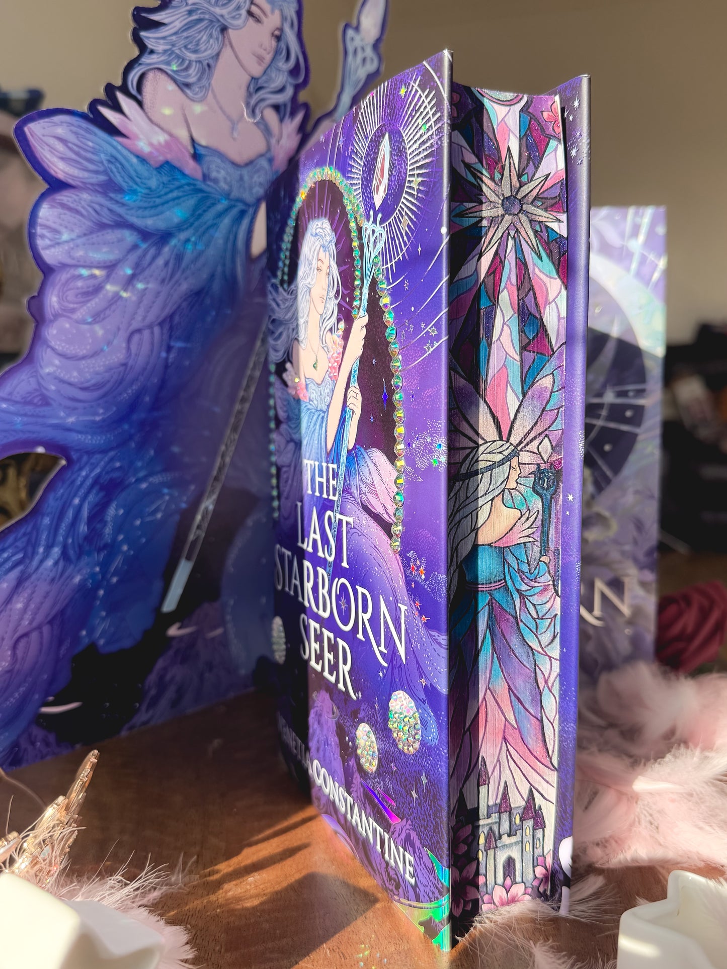 The Last Starborn Seer by Venetia Constantine Hand Painted Edge with glitter effect