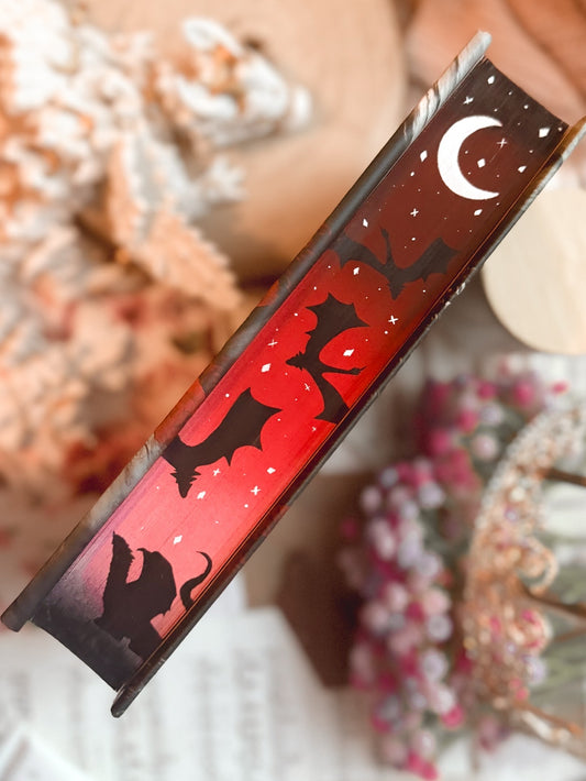 A Shadow in the Ember hand painted edges