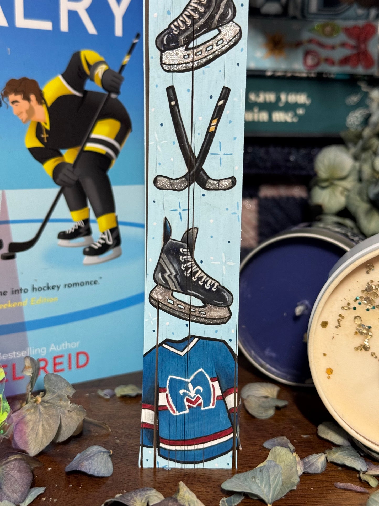 Payment Plan Heated Rivalry by Rachel Reid Hand Painted Edge with glitter effect