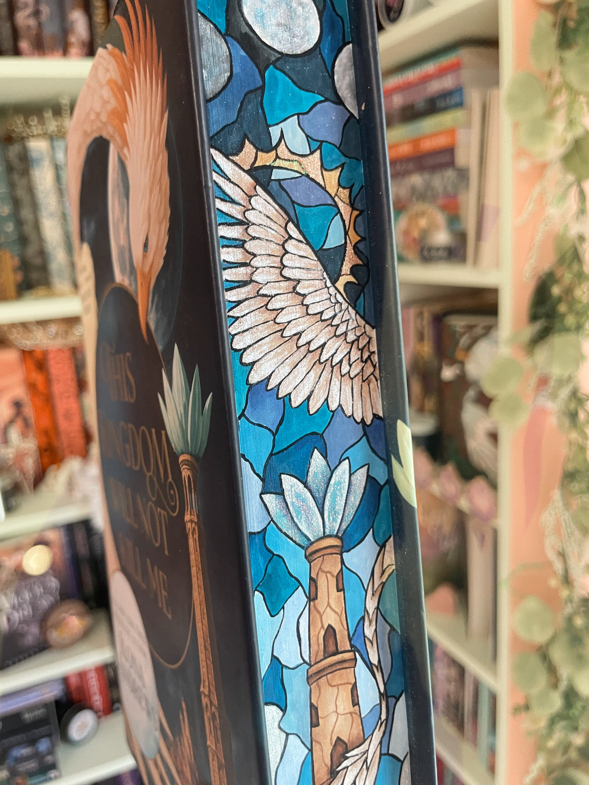 This Kingdom Will Not Kill Me by Ilona Andrews Hand Painted Edge with glitter effect