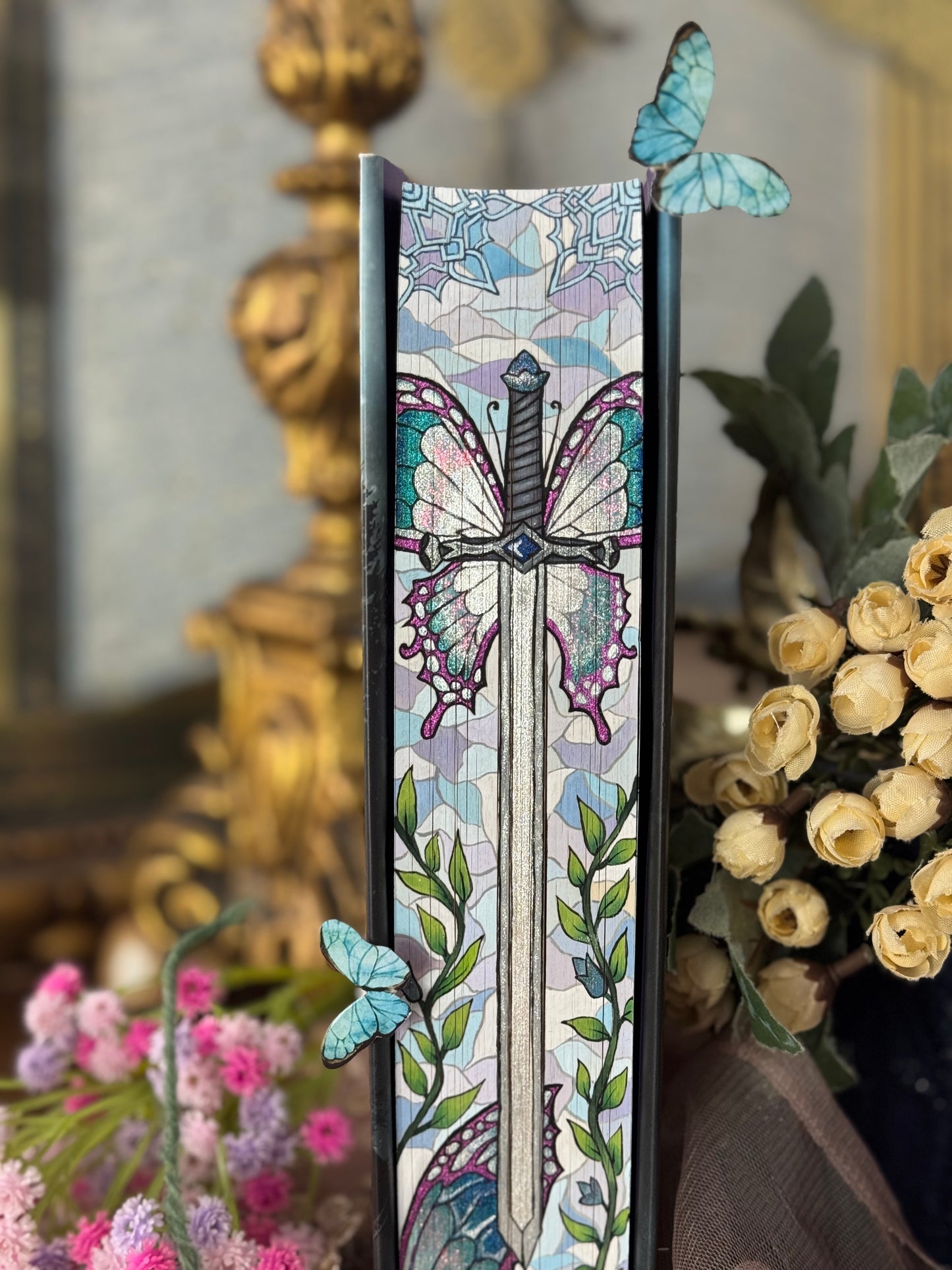 Quicksilver Hand Painted Edge