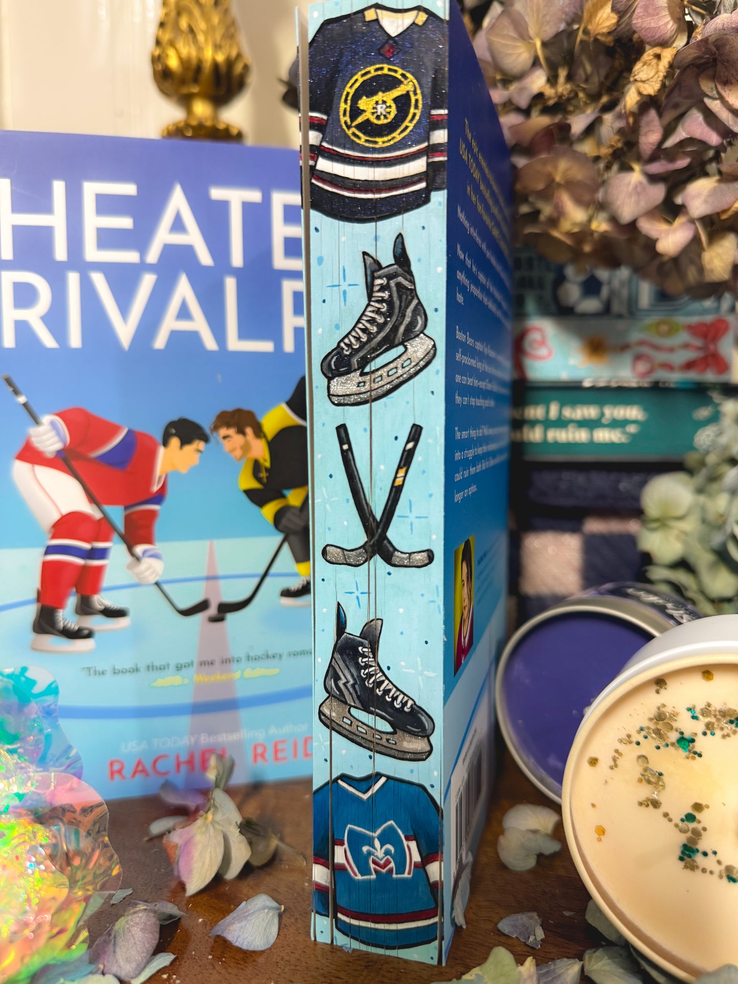 Payment Plan Heated Rivalry by Rachel Reid Hand Painted Edge with glitter effect