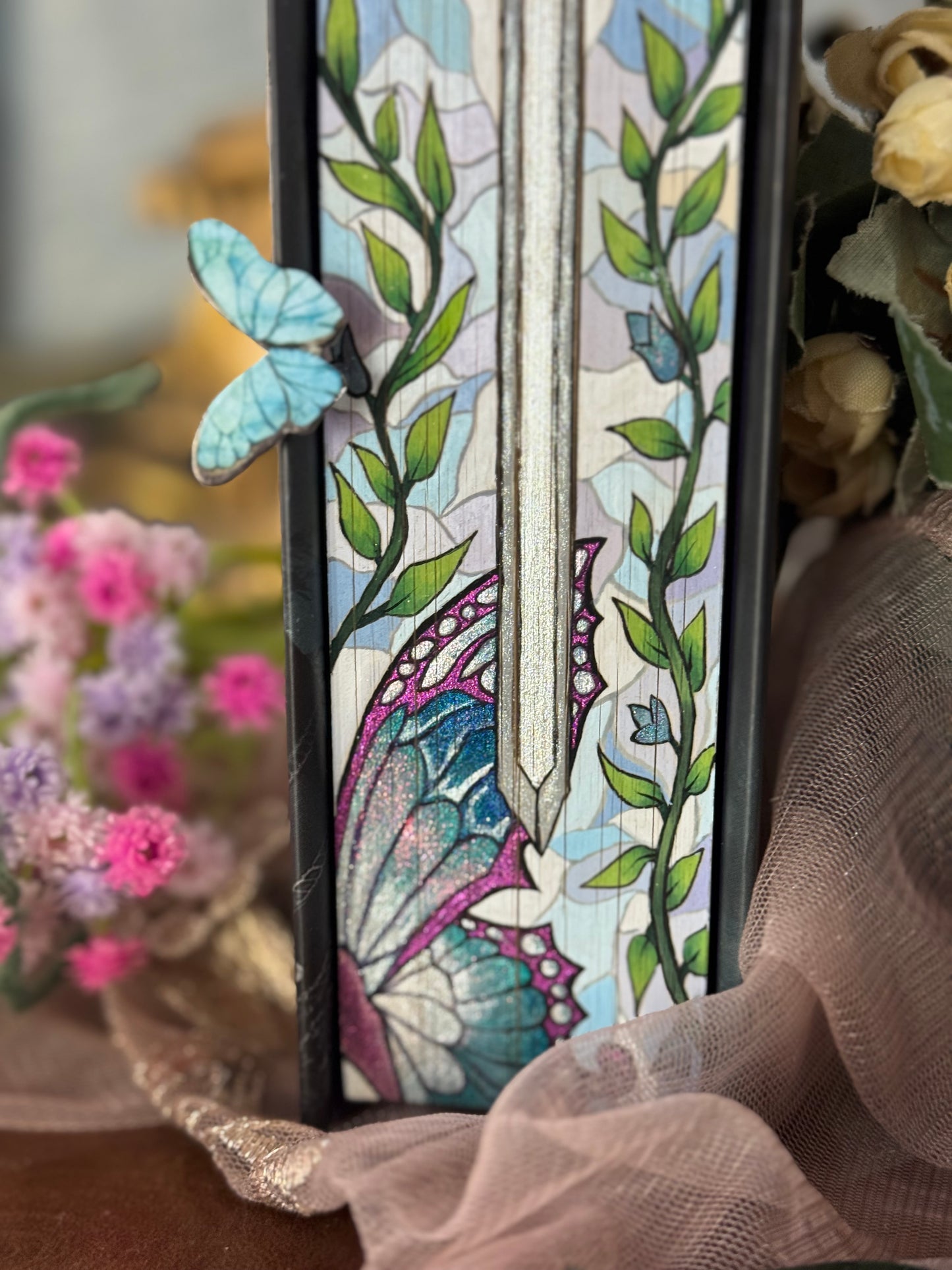 Quicksilver Hand Painted Edge